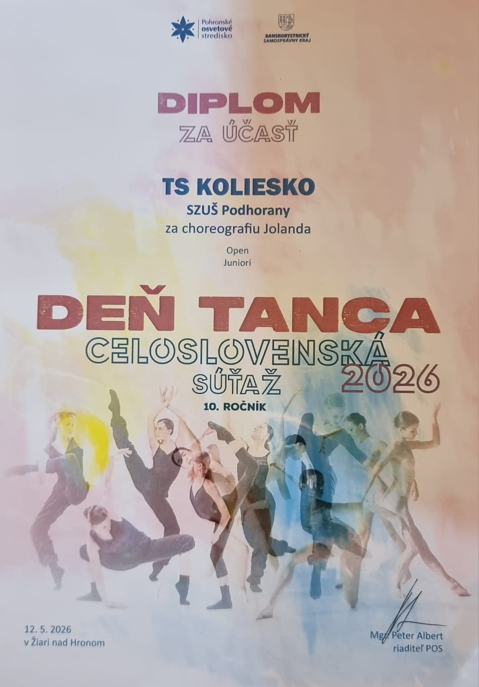 Krajská tanečná šúťaž Deň Tanca 2026
