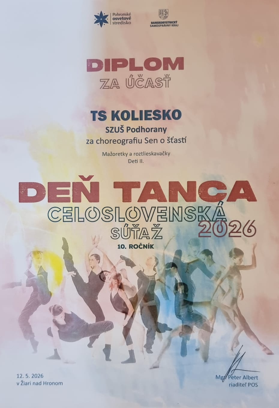 Krajská tanečná šúťaž Deň Tanca 2026